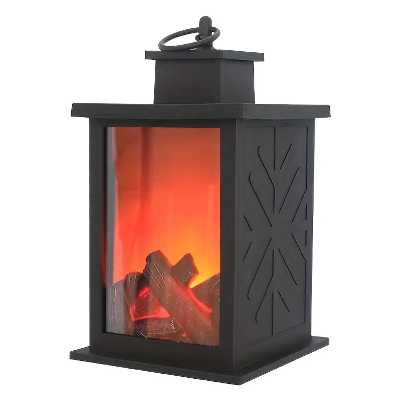 Lámpara LED popular de llama simulada de celebridades de Internet, luz nocturna, atmósfera de estilo retro, lámpara decorativa para chimenea, adornos creativos de estilo europeo D