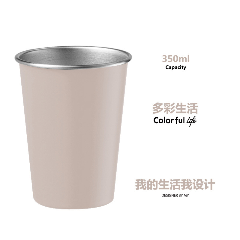 クロスボーダー Xiaomi イエロー 304 ステンレス鋼ウォーターカップ直飲みカップ 9 色セットコーヒーカップビールカップアウトドアキャンプカップ|undefined