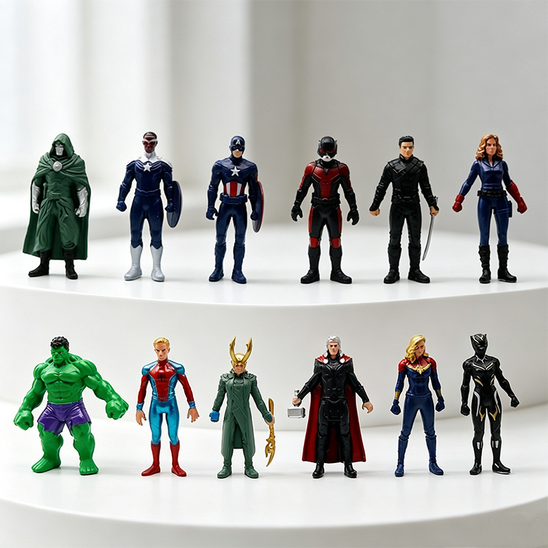 Cross-border End of the World Avengers Standing Figure Trendy Blind Box Ornament PC Case Desktop Decoration Peripheral Decorations Wholesale Cross-border End of the World Avengers Standing Figure Trendy Blind Box Ornament PC Case Desktop Decoration Peripheral Decorations Wholesale
