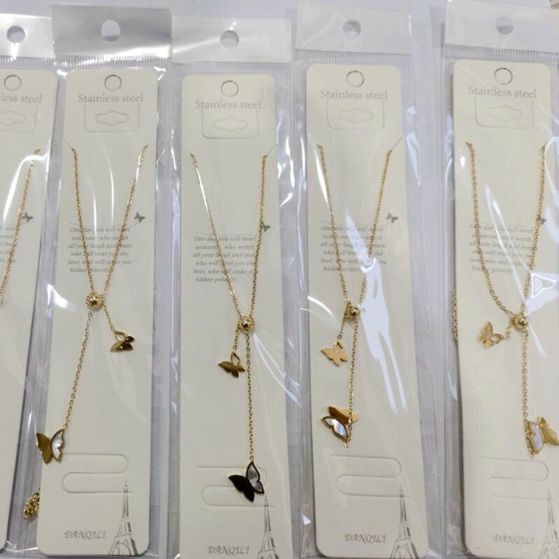 Fashion Butterfly Titanium Steel Pendant Necklace_colorza_4