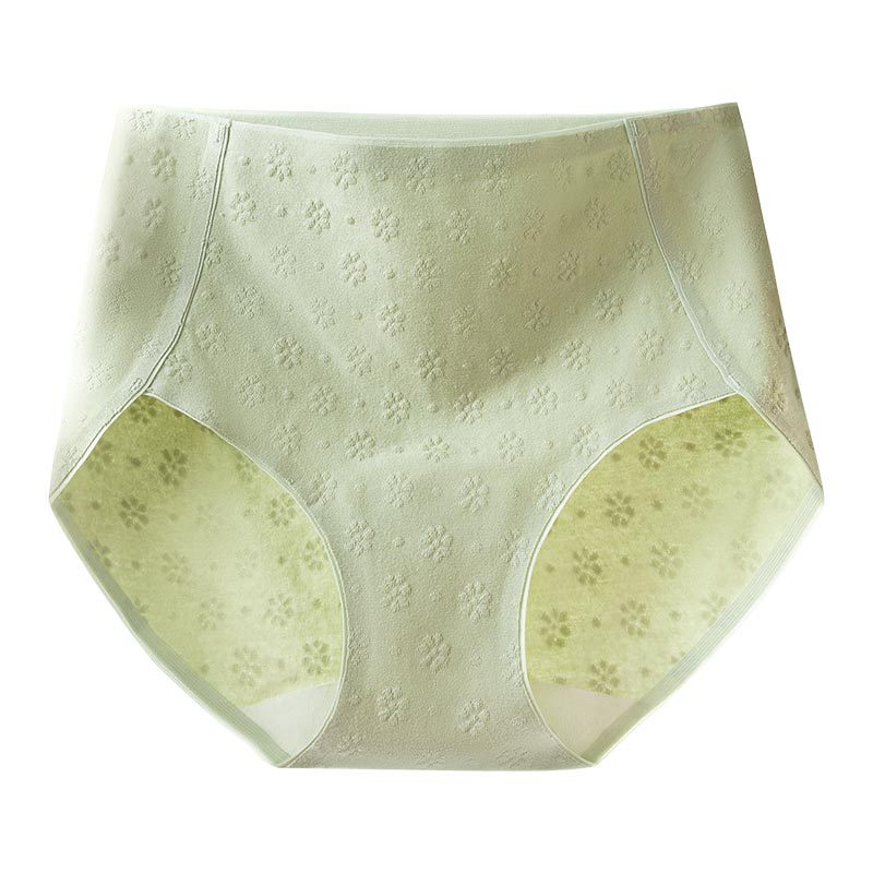 Algodón puro antibacteriano de las mujeres transpirable inferior entrepierna media-alta cintura vientre contracción más tamaño triángulo shorts Niña ropa interior de algodón sin costura