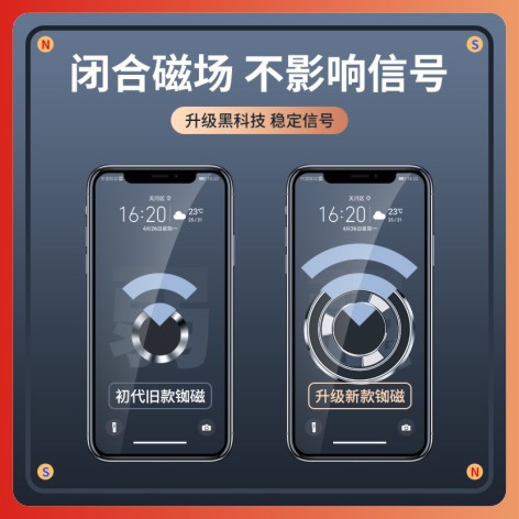 Creative magnetic car phone holder, universal adhesive for dashboard and desktop, car phone stand