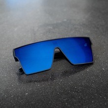 欧美新款镀膜太阳镜方框墨镜男士高级感防晒开车钓鱼大框运动眼镜
