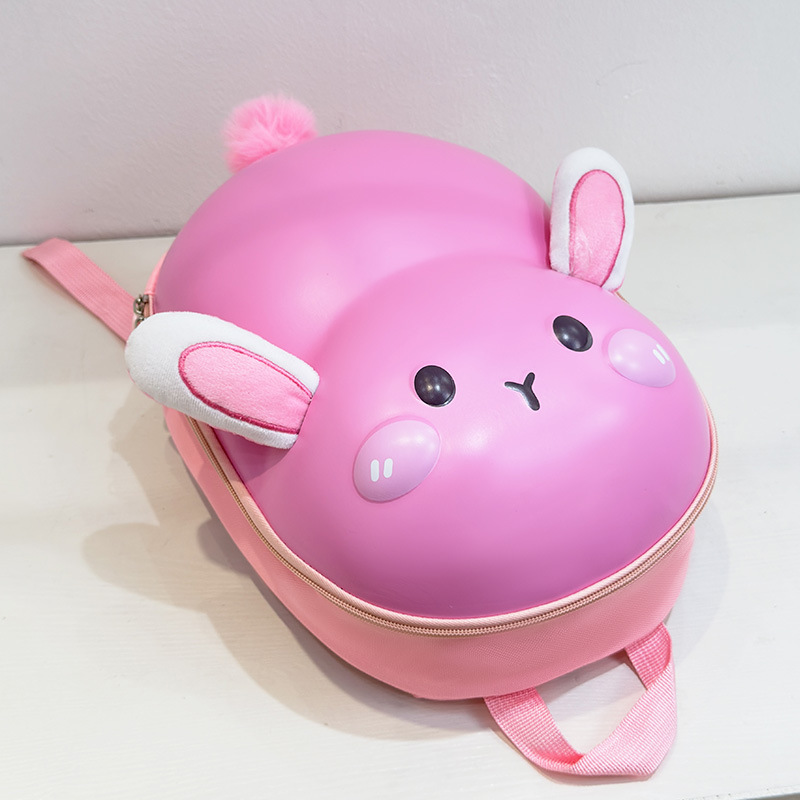 Cartoon estereoscópico Eggshell mochila infantil adorable conejo osos mochila para niñas mochila transpirable para niños