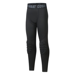 Autumn and Winter new fitness children's tights training clothes basketball football bottoming knee pad running sports anti-collision trousers