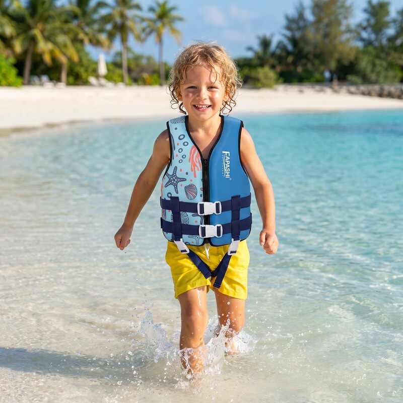 Life Jacket for Adults and Children, Outdoor Diving, Floating, Fishing, Swimming, Surfing and Rafting, Portable Breathable Life Jacket Vest