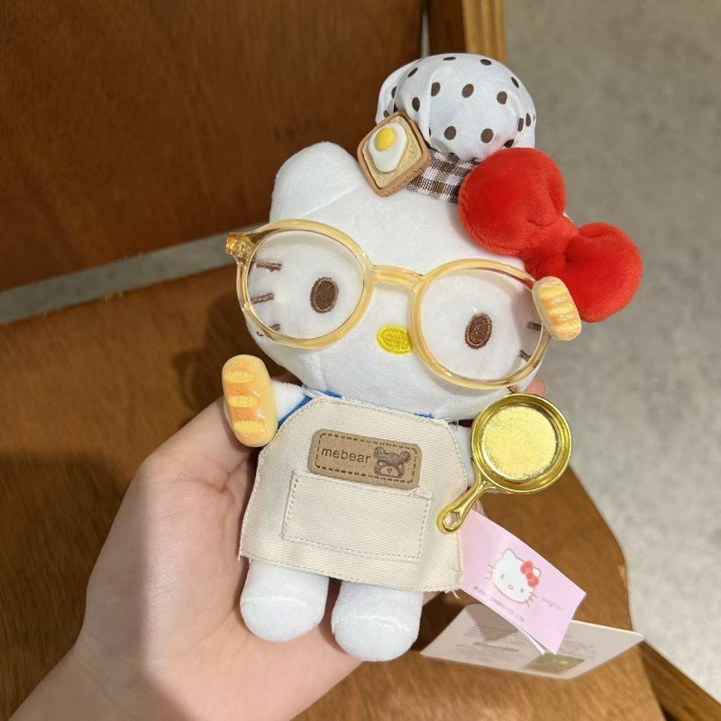 正版HelloKitty毛绒钥匙扣多姿多彩可爱百变穿搭猫猫玩偶包包挂件|undefined