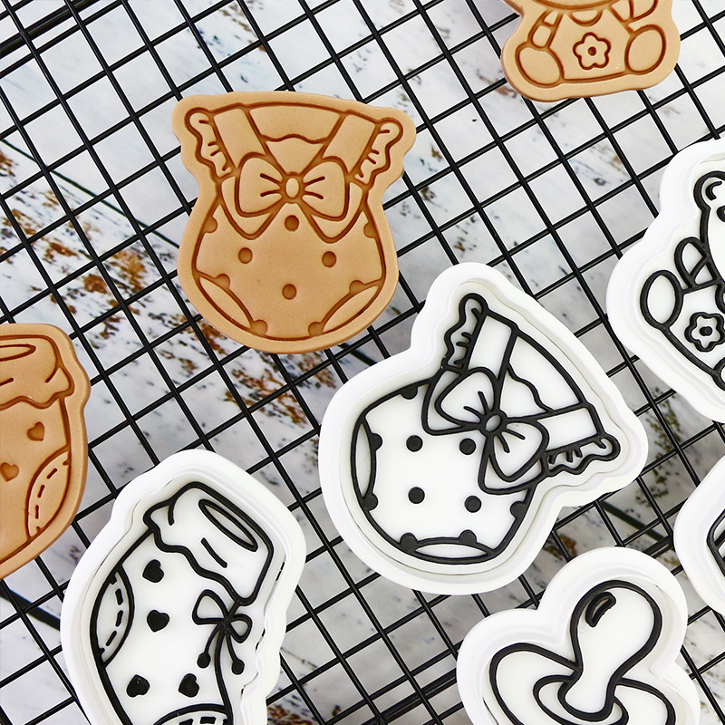 BABY Girl Cookie Mold Party Baking DIY Flip Mold Customized 3D Stereo Presionar Cookie Frosted Mold