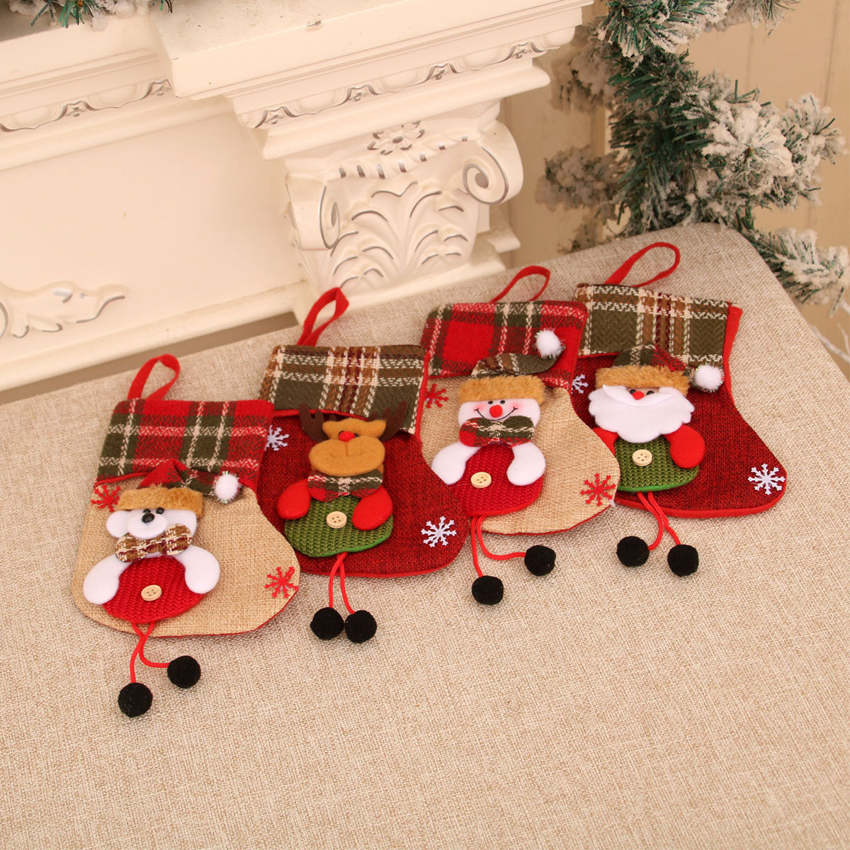 Decoraciones de Navidad calcetines de Navidad calcetines de Navidad bolsas de regalo colgantes bolsas de regalo colgantes calcetines image 4
