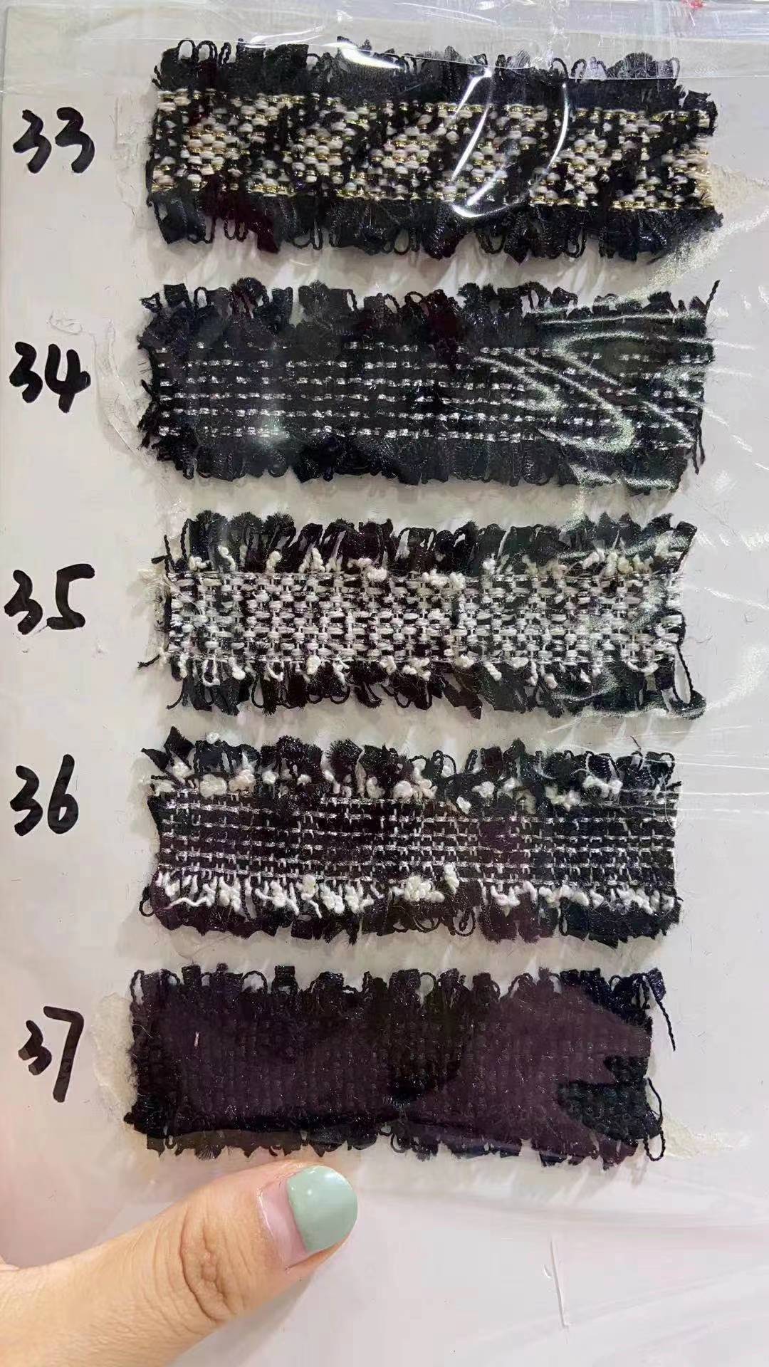 Fabricante en stock estilo coreano Chanel estilo cinta estilo étnico hecho a mano con cuentas encaje ropa DIY accesorios perla encaje