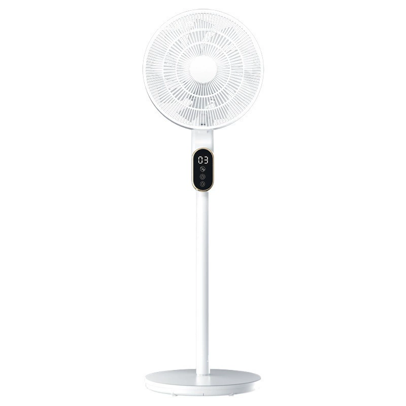 П_floor-standing electric fan 2024 new household large wind power small silent cooling DC frequency conversion one remote control replacement
