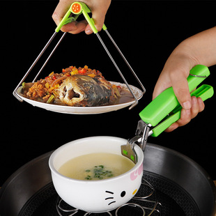 Anti-scald clip kitchen clip bowl artifact anti-scald pick-up plate clip bowl clip non-slip clip steamer clip tray holder household