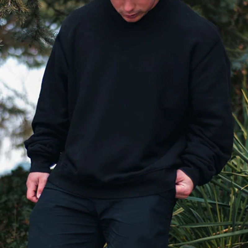 Sweater autumn new men's long sleeved pullover thick and versatile round neck sweater_voghion.com