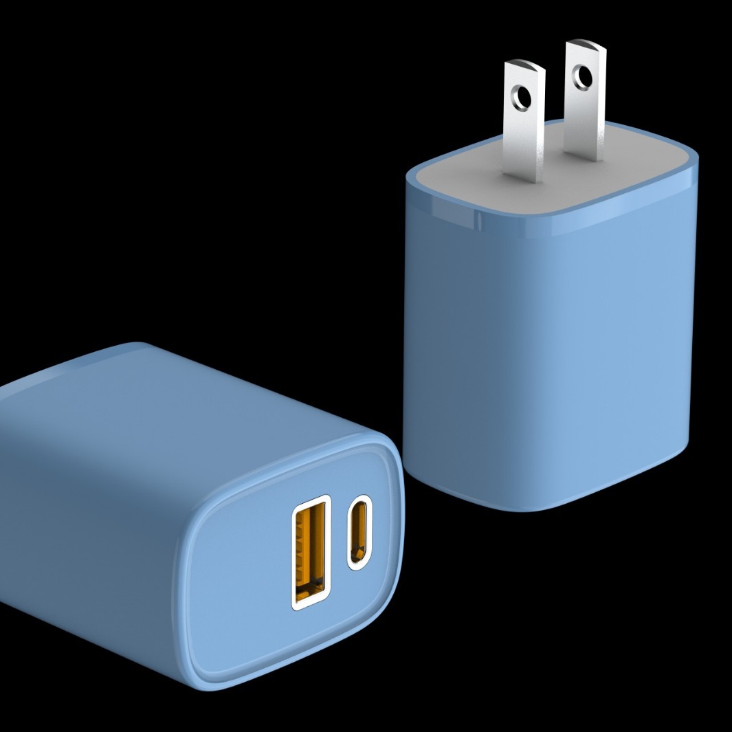 PD20W fast charge CE certification color Macaron PD QC3.0 mobile phone charger cross-border PD20W A C