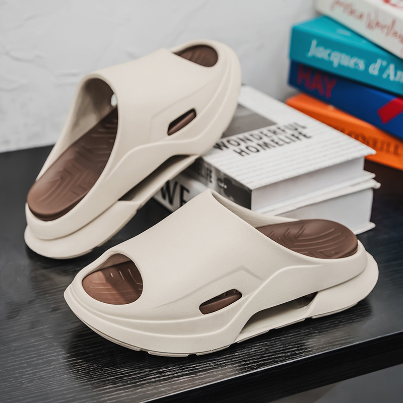 Zapatillas deportivas 2025 nuevo estilo pisando mierda zapatos de playa al aire libre moda casual verano aumento sandalias y zapatillas de suela gruesa hombres