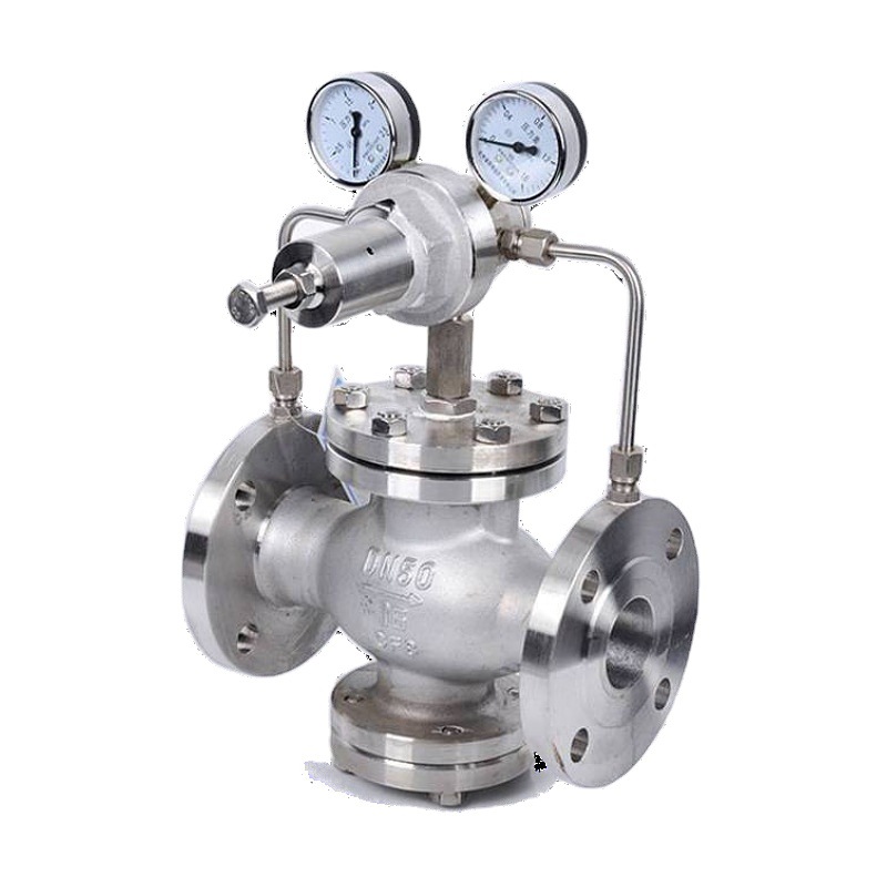 YK43F氢气减压阀 先导活塞式气体调压阀 不锈钢材质