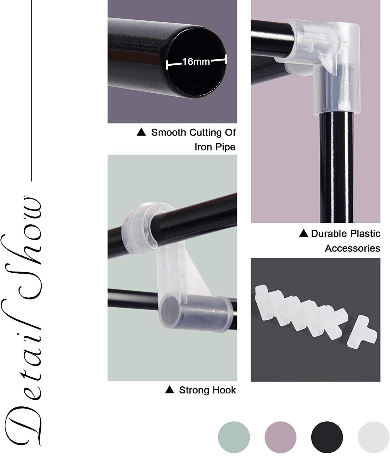 160cm简易衣柜无纺布折叠衣橱金属框架加固衣柜衣服收纳卧室衣柜