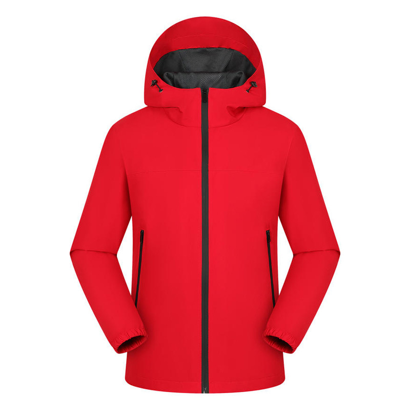 Men's and women's outdoor windproof and waterproof hooded jacket, cross-border e-commerce, thin solid color, same style as the Bird brand