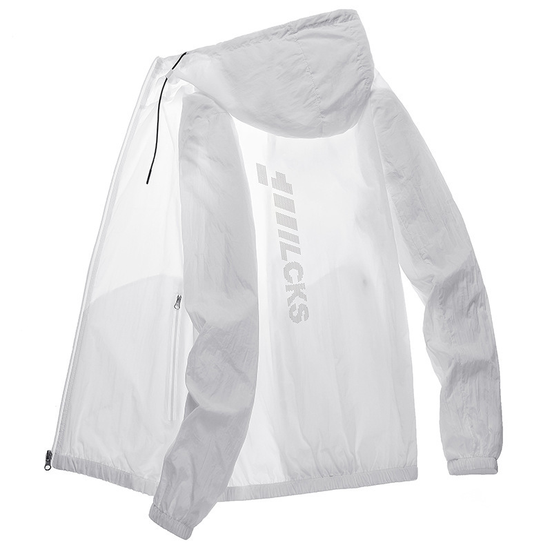 Ropa de protección solar para hombres pescando abrigo delgado de verano hielo ultra delgado transpirable UV piel al aire libre ropa de protección solar para hombres