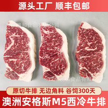 澳洲安格斯M5西冷原切牛排和牛谷饲雪花牛肉西餐厅酒店源头工厂