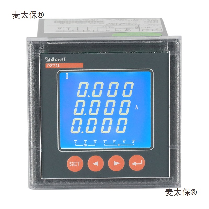 安科瑞PZ72L-AI3三相电流表 电表 开孔67*67LCD显示厂家发麦太保