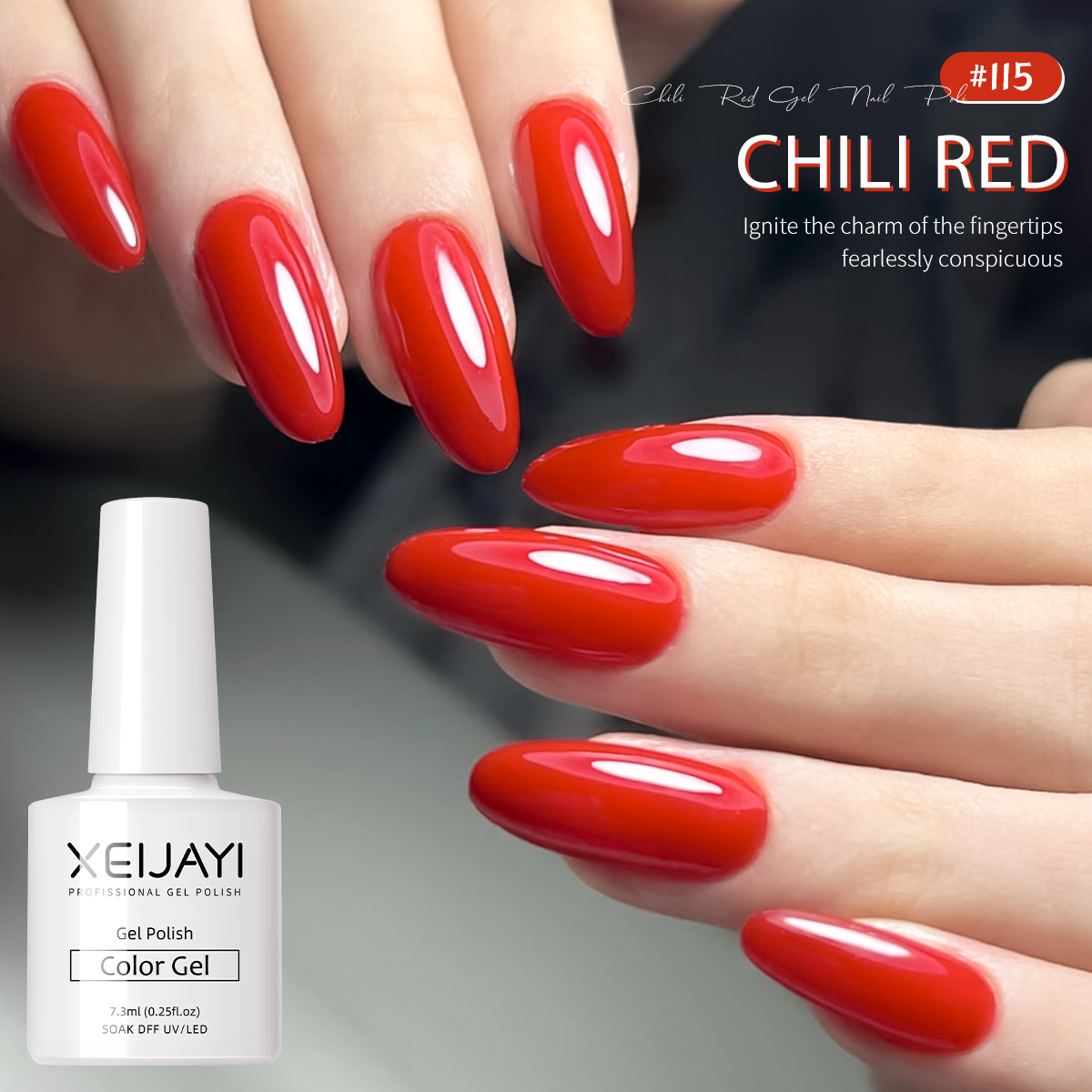 Pimentón pegamento de nail rojo 2025 nuevo popular en línea de alta calidad chica caliente estilo de manicura especial
