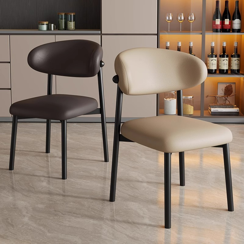 Sencilla y silla de comedor nórdica de celebridades de Internet Silla de comedor de lujo ligera Silla de respaldo de ocio de restaurante Silla de respaldo Hogar Hotel moderno