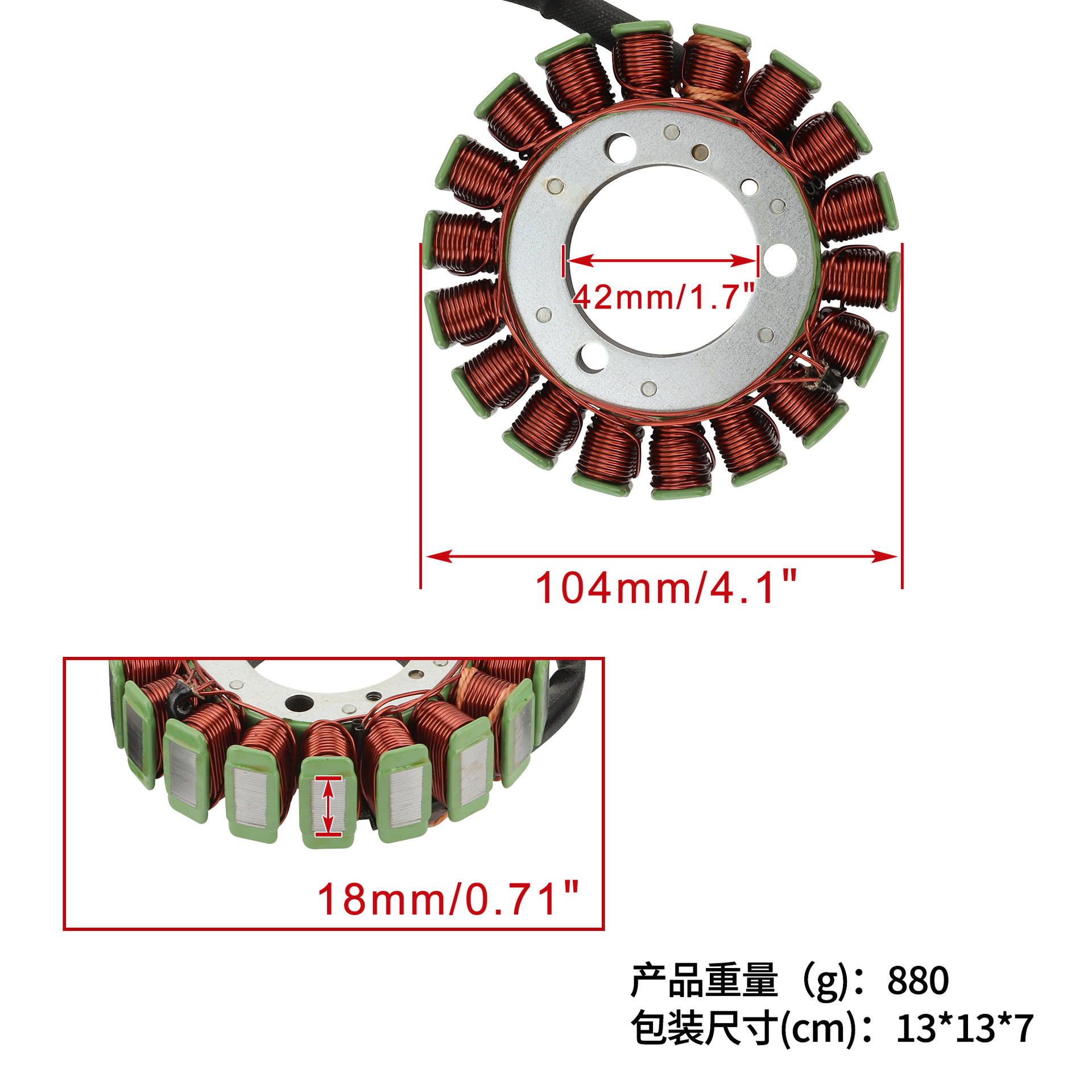 Motorcycle Stator Coil Suitable for Mountain Max Vmax 600 700 Er 8Dm-81410-00