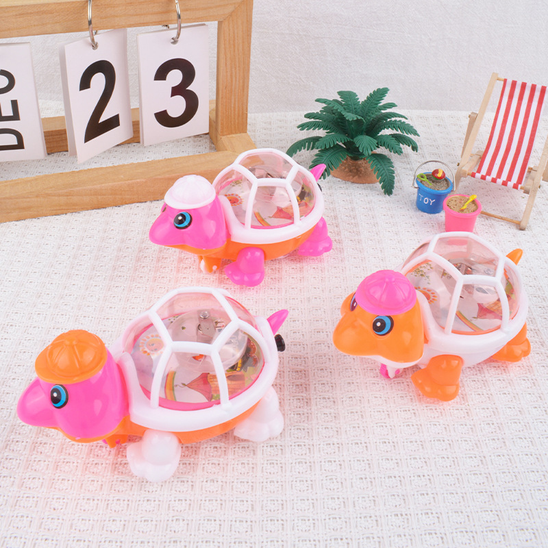 Hilo de tracción creativo, tortuga luminosa, juguetes para niños, puestos de regalos de jardín de infantes, suministro al por mayor