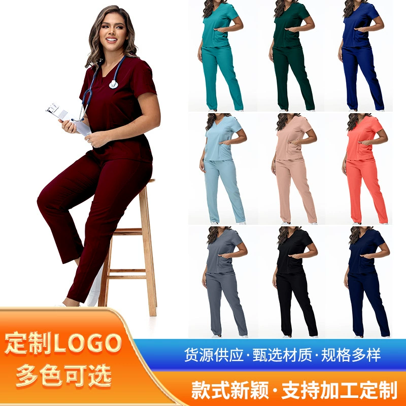 Внешняя торговля Операционная комната доктор карантин Больница уход Стоматологическая эластичная одежда для рук костюм медсестры