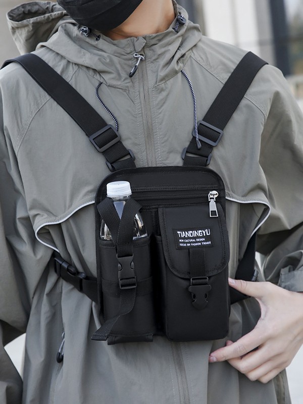 Bolso de pecho transfronterizo Bolso de hombro de ocio Bolso de hombro Hombres y mujeres Senderismo al aire libre Taza de agua Bolso de mensajero Bolso de teléfono móvil Bolso de hombro