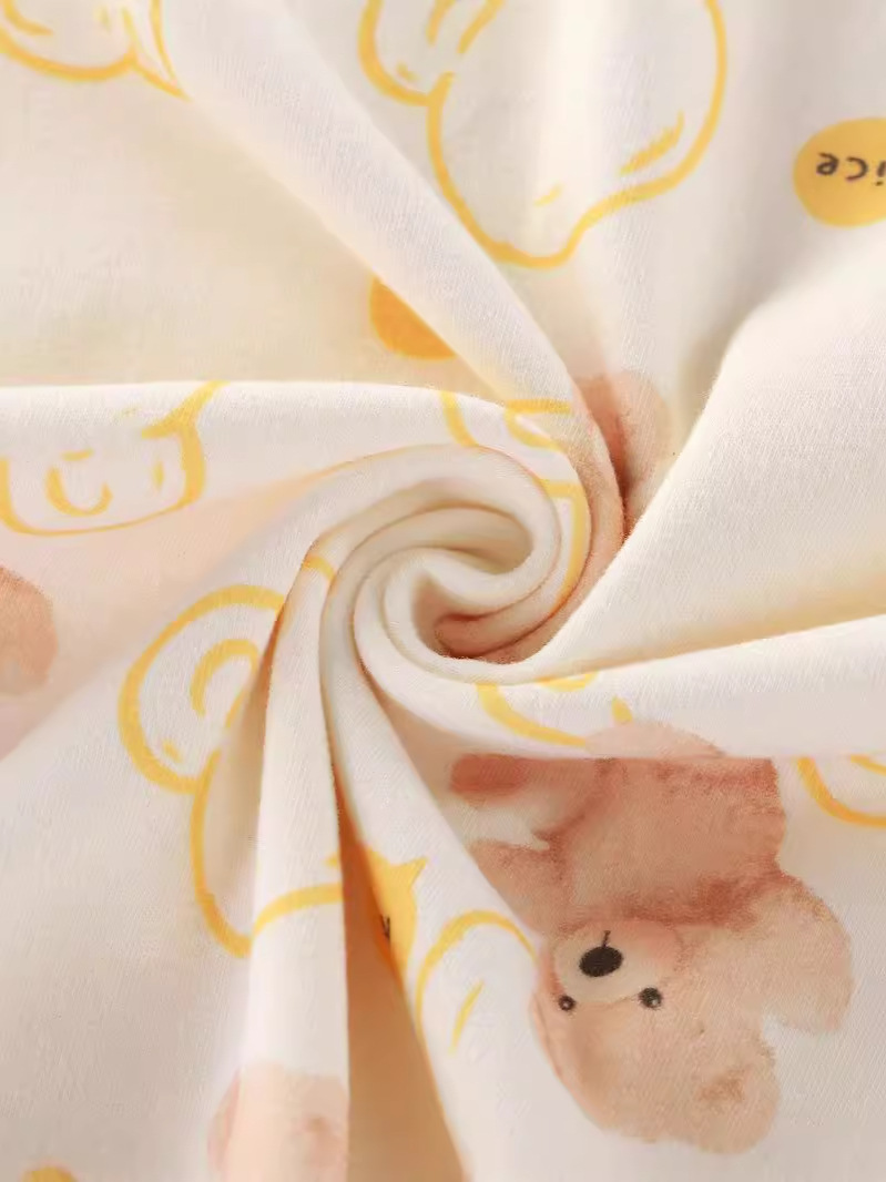 Nueva ropa infantil para el hogar sin huesos pijamas de manga larga primavera y otoño ropa de aire acondicionado de niñas algodón hombre