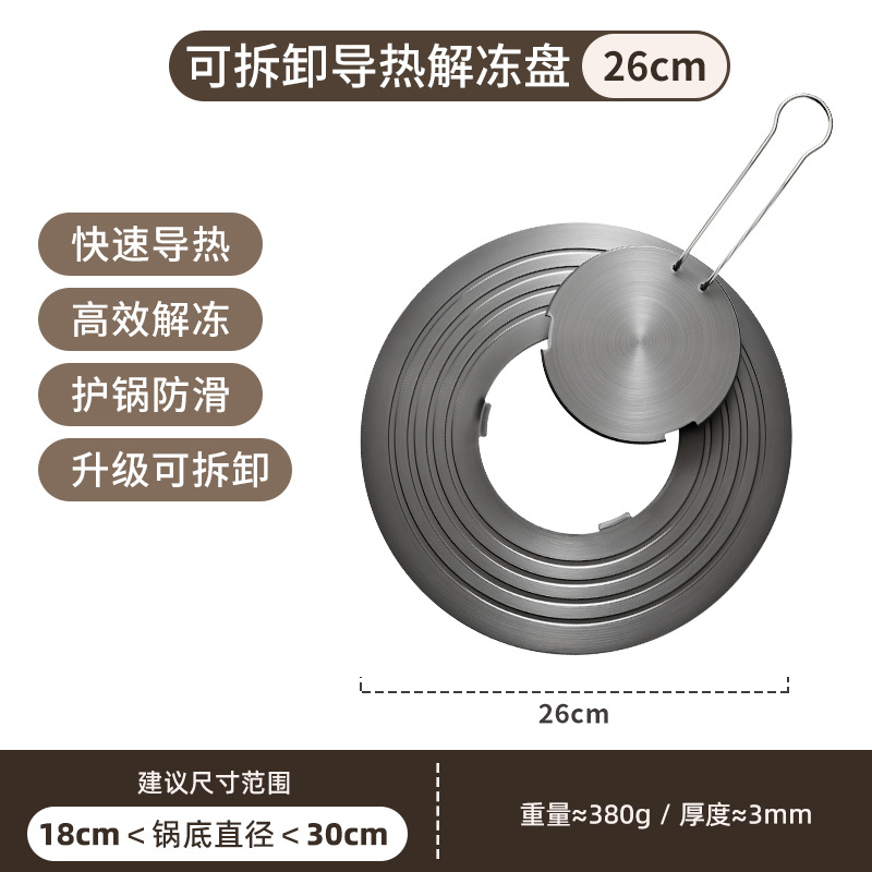 Placa de conducción de calor para estufa de gas de primera calidad, anti-enceramiento, placa de descongelación rápida, protector de ollas, placa para cocina de inducción, placa de conducción de calor para estufa de gas.