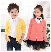 kids sweaters children cardigan boys girls long sleeve 开衫