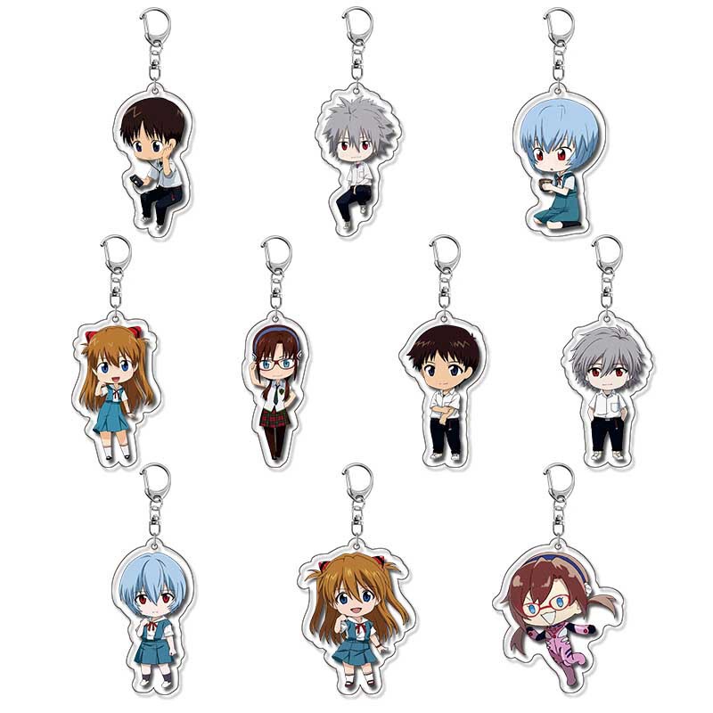 Eva Merchandise Nagisa Kaworu Badge Neon Genesis Evangelion Asuka Nagisa Kaworu Ayanami Rei Ikari Shinji Keychain