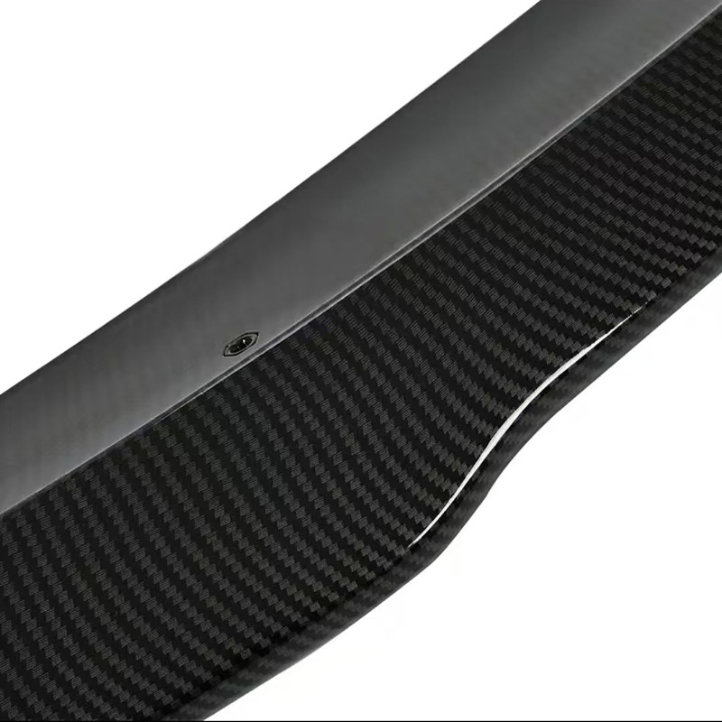Suitable for Infiniti 2014-2024 Q50/Q50L Rear Spoiler Psm Model Glossy Black Carbon Fiber Pattern No Drilling Required
