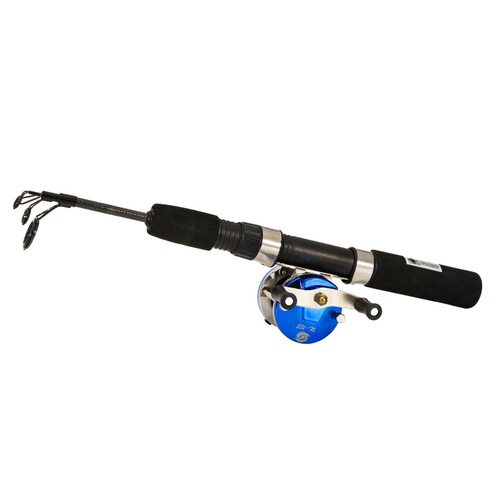 Cross-border 50cm ultra-short 3-section telescopic winter fishing rod Weihai carbon fiber fishing rod ice fishing rod wholesale