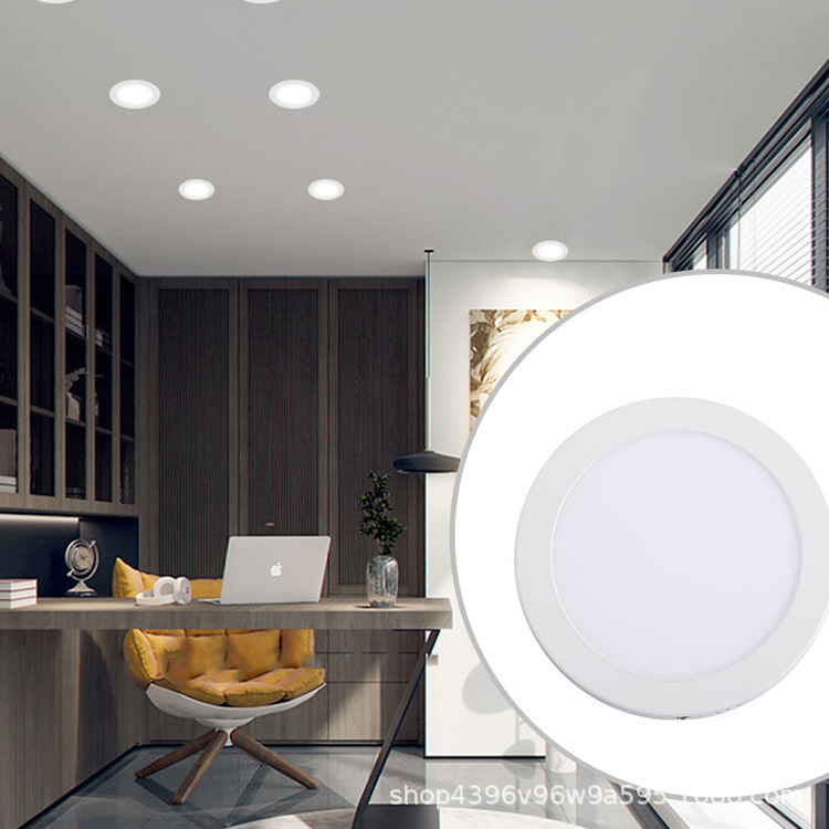 Ultra-delgada LED downlight luz del panel redondo guardarropa tienda de ropa centro comercial luz del panel