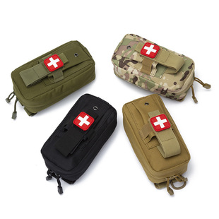 Portable First Aid Kit Nylon Tactical Molle Outdoor Medical Bag Storage Accessories Waist Bag Military Fan Tactical Hanging Bag