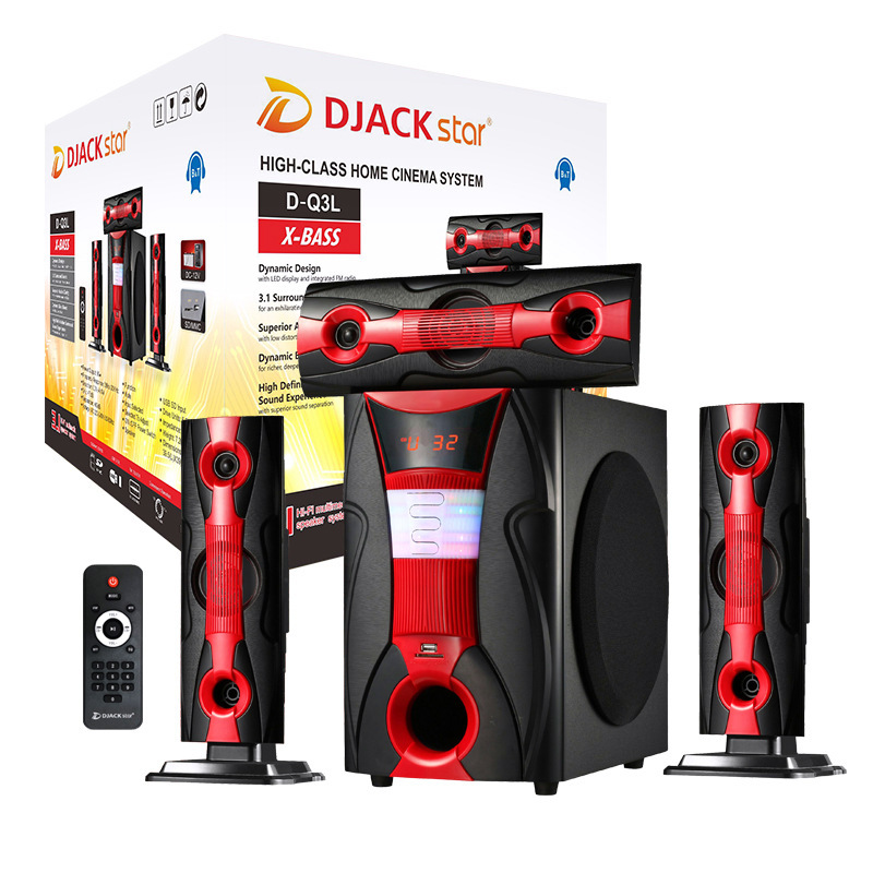 Foreign trade export 3.1 Audio home audio and video multimedia system DJ heavy subwoofer BT English packaging Foreign trade export 3.1 Audio home audio and video multimedia system DJ heavy subwoofer BT English packaging