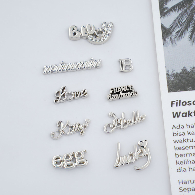 Hot-Selling Alloy White K Letter Patch DIY Hairpin Jewelry Hair Accessories Shoe Buckles Clothing Nail Art Materials Retro Versatile Batch Hot-Selling Alloy White K Letter Patch DIY Hairpin Jewelry Hair Accessories Shoe Buckles Clothing Nail Art Materials Retro Versatile Batch