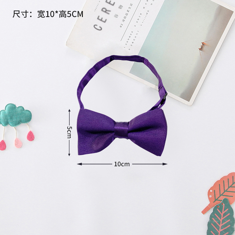 Pajarita para niños Corbata para niños coreanos Pajarita para bebés de color rojo vino de moda