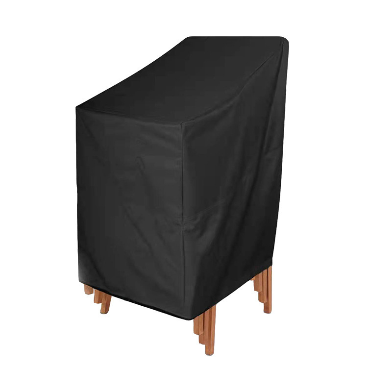 Stackable chair cover 210d silver-coated Oxford cloth waterproof and dustproof sunscreen chair cover indoor and outdoor furniture dustproof Stackable chair cover 210d silver-coated Oxford cloth waterproof and dustproof sunscreen chair cover indoor and outdoor furniture dustproof