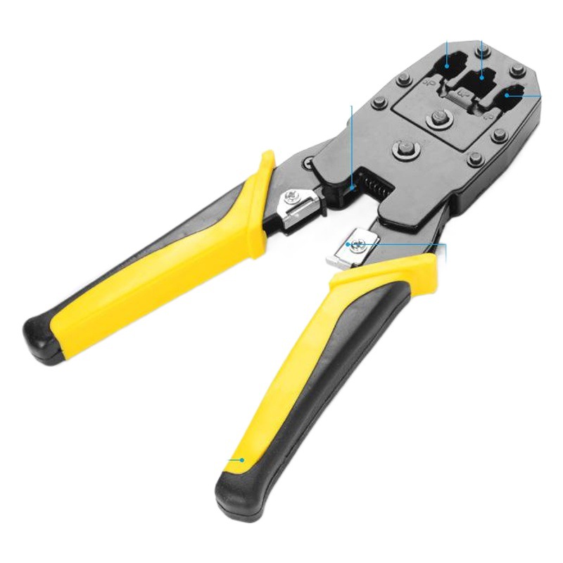 Multifuncional de malla alicates destornillador traje Red de cabeza de cristal de red de cable alicates de reparación de herramientas de reparación Kit