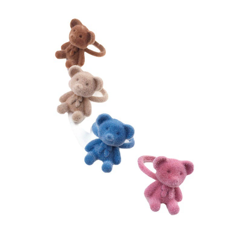 Adjustable Multicolour Cute Ring, Universal Open Size, Little Bear Charm