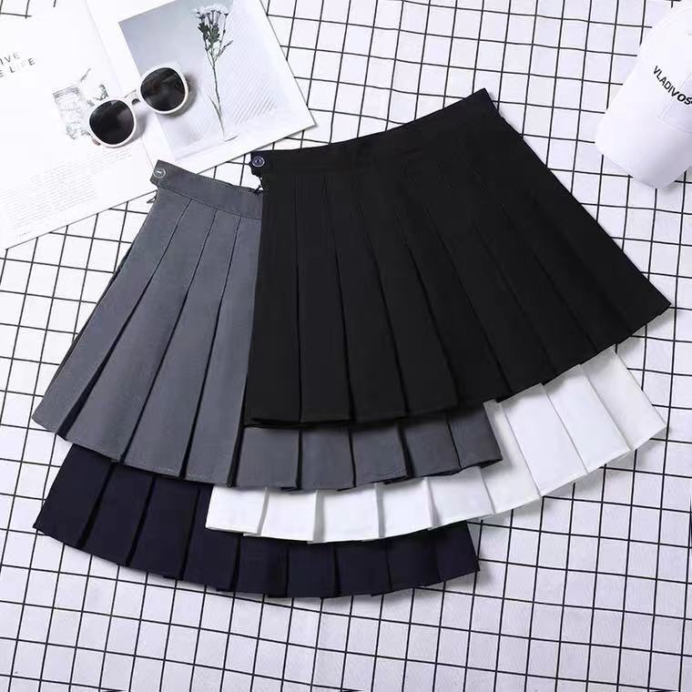 Pleated Skirt Without Lining, No Safety Pants, Mini Skirt for Women, Summer Unlined, Exposed Miniskirt, Bottoming A-Line Skirt