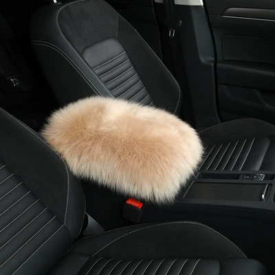 New Armrest Box Mat Pure Armrest box - camel
