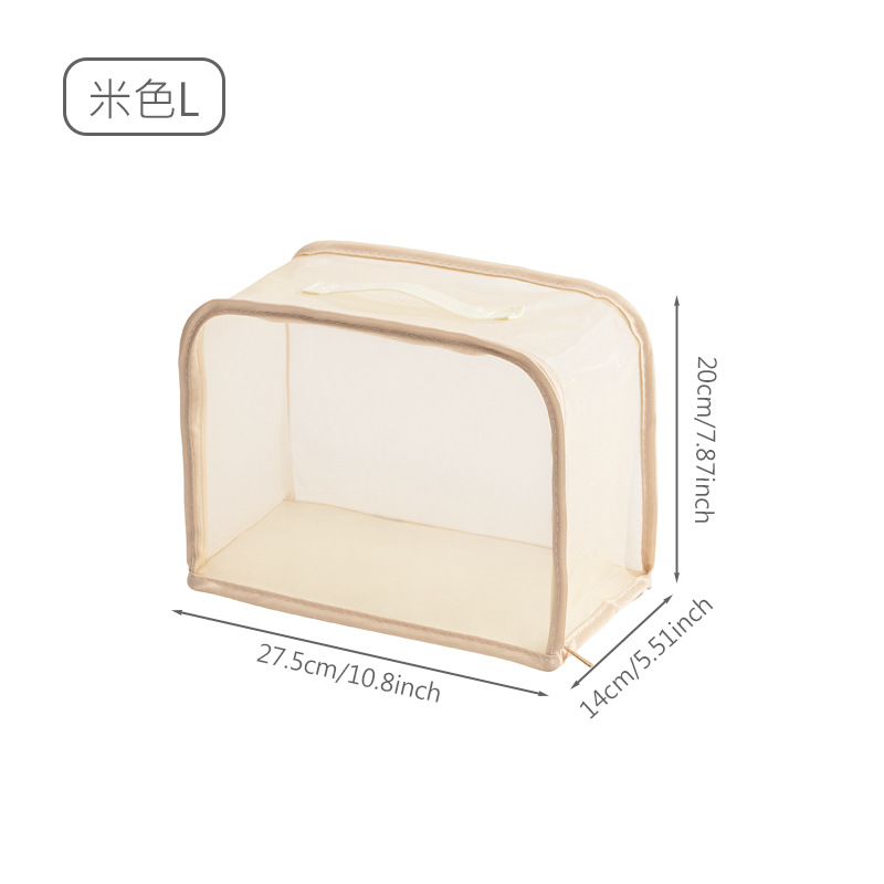 Bolsa de lujo bolsa de almacenamiento de mano bolsa de polvo transparente ligero simple impermeable a prueba de humedad bolsa de cuero cubierta protectora artefacto