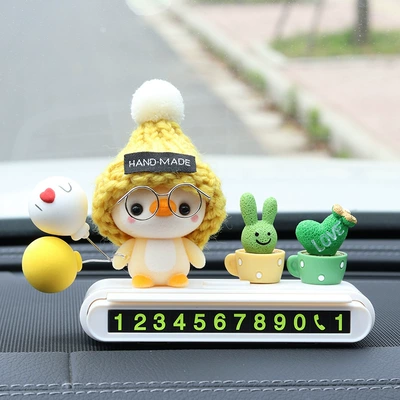 Nömrəli dayanma kartı, number plate, cute car license - yellow-capped-penguin-white-parking-sign-green-plants