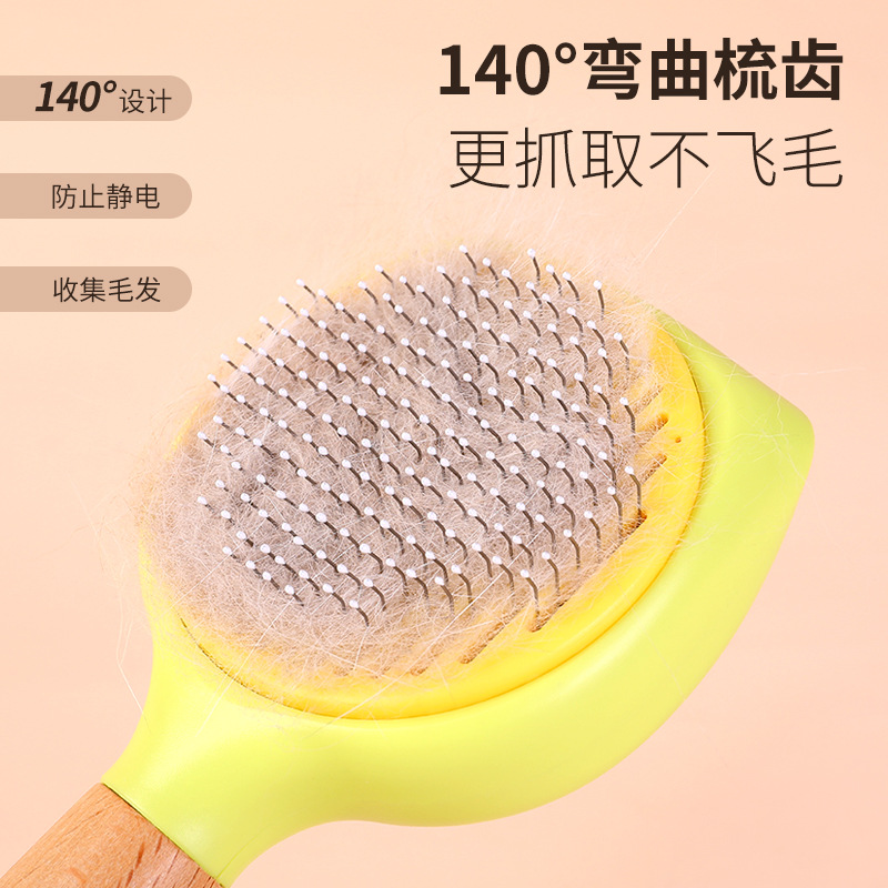 Pet hair Cleaner One-Click depilación Dog hair Cleaner mascota depilación gato cara aguja peine flotante depilación masaje peine
